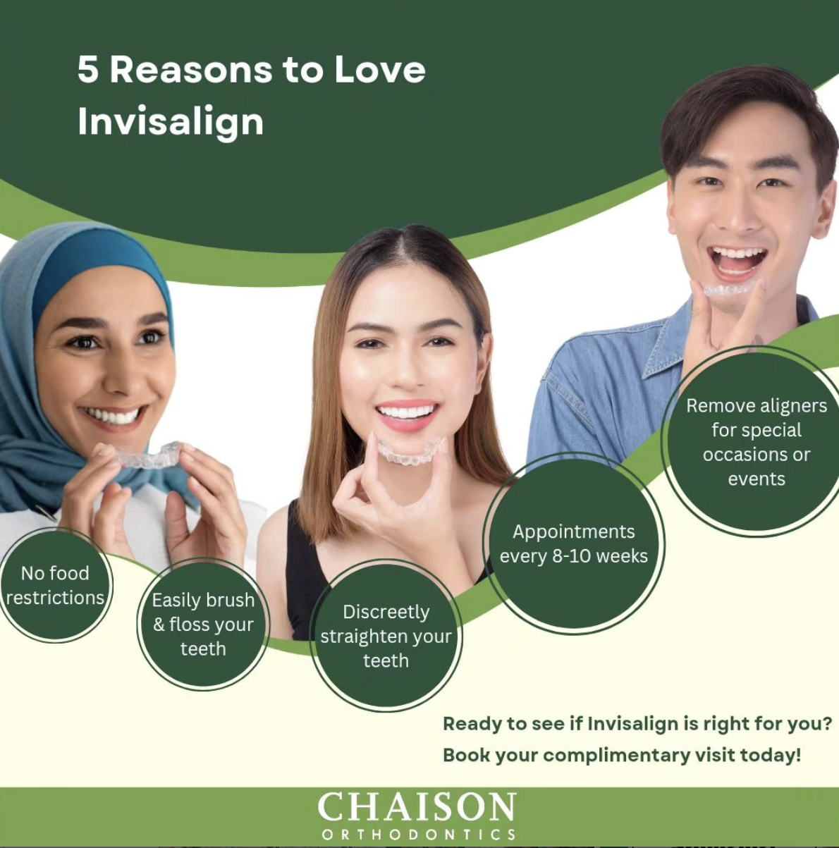 Five Reasons to Love Invisalign at Chaison Orthodontics